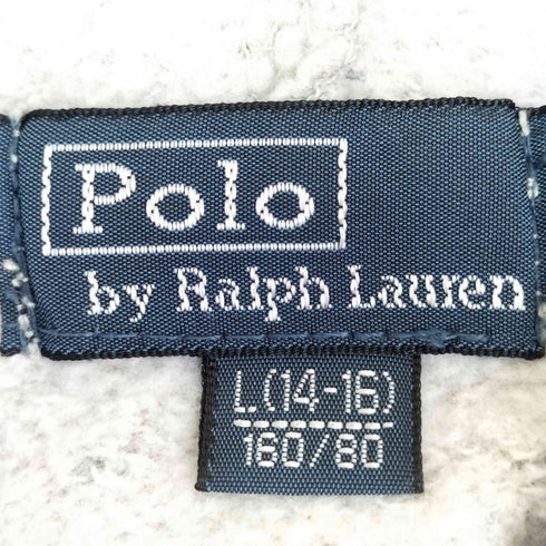 ポロバイラルフローレン Polo by RALPH LAUREN ビックポニー刺繍 リブラインナンバリング ジップパーカー レディース 160/80