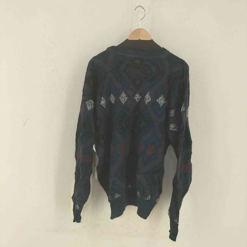 シアーズ Sears 韓国製 総柄 クルーネックニット メンズ import:XL