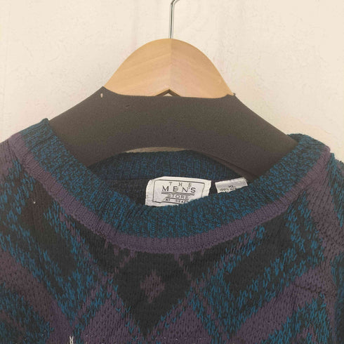 シアーズ Sears 韓国製 総柄 クルーネックニット メンズ import:XL