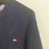 トミーヒルフィガー TOMMY HILFIGER フラッグ刺繍 Vネックコットンニット メンズ import:L