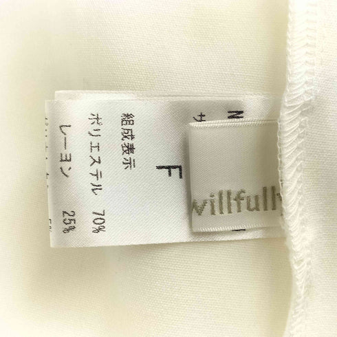 ウィルフリー willfully 長袖シャツワンピース レディース FREE