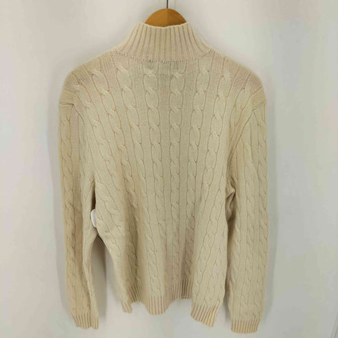 ポロバイラルフローレン Polo by RALPH LAUREN LAMBS WOOL 100% ハーフジップ L/S ケーブルニット メンズ JPN:XL