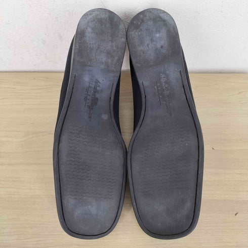 サルヴァトーレフェラガモ Salvatore Ferragamo ロゴプレートデザインヌバックローファー レディース 7 1/2