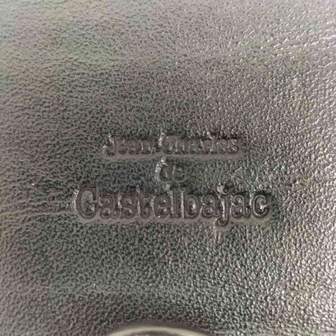 カステルバジャック CASTELBAJAC ロゴ刻印 二つ折り 財布 パスケース メンズ