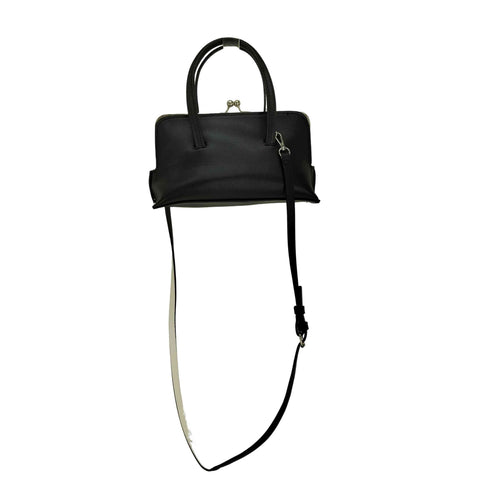 ザラ ZARA がま口 バイカラー レザー ショルダーバッグ レディース