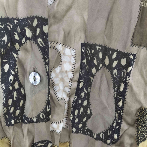 ザノベッティ ZANOBETTI MADE IN ITALY 総柄シルク100シャツ レディース EUR:40