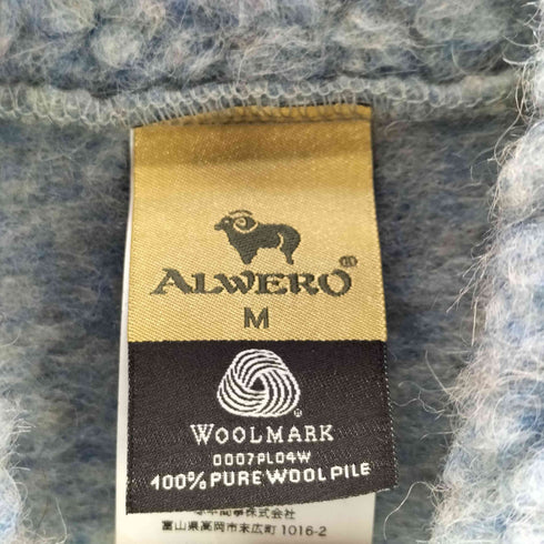 Alwero ジップアップ ウールベスト レディース M