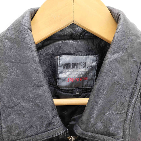 WORLD WIDE STUDIO 牛革 レザーコート メンズ import:L