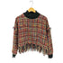 ザラ ZARA フリンジツイードニット レディース import:S