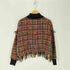 ザラ ZARA フリンジツイードニット レディース import:S