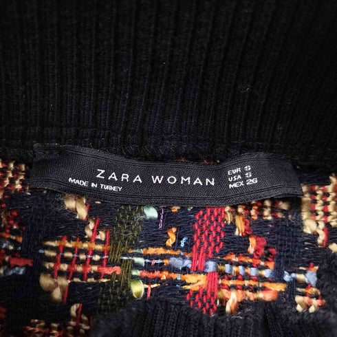 ザラ ZARA フリンジツイードニット レディース import:S