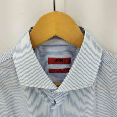 ヒューゴボス HUGO BOSS SLIM FIT ストライプ L/S シャツ メンズ 41 16