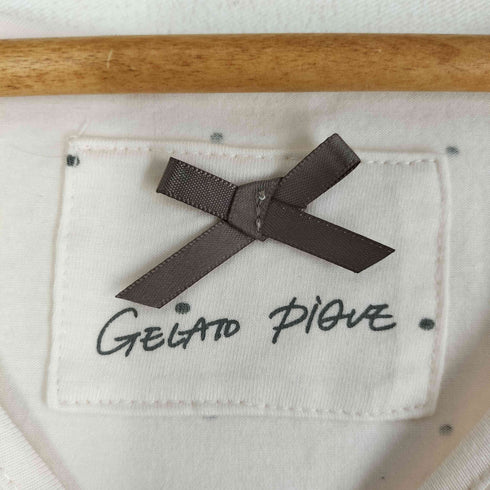 ジェラートピケ gelato pique ドットロゴTシャツドレス レディース FREE