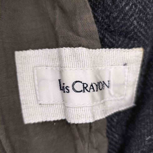ロイスクレヨン Lois CRAYON ボタンデザインツイードテーラードジャケット レディース M