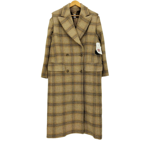 エムエムシックスメゾンマルジェラ MM6 Maison Margiela 18AW チェック ウールチェスターコート レディース 38