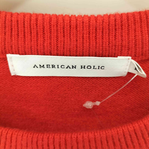 アメリカンホリック AMERICAN HOLIC バイパチサイドスリットニットプルオーバー レディース JPN:M
