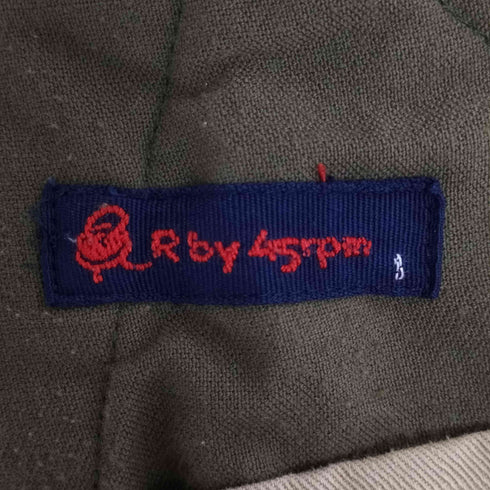 アールバイフォーティーファイブアールピーエム R by 45rpm パイピングデザイン フード付き ウール コート レディース JPN:1