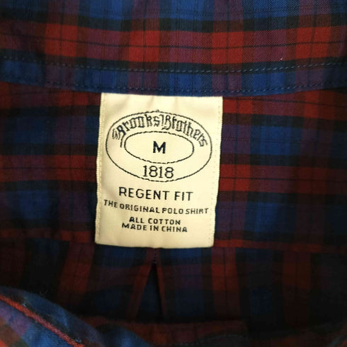 ブルックスブラザーズ BROOKS BROTHERS REGENT FIT ボタンダウン チェックシャツ メンズ JPN:M