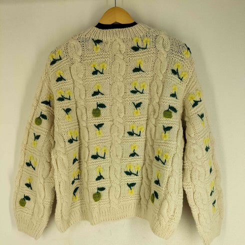 chambre de charme 22AW ペルーハンドニット りんごの花プルオーバー レディース FREE