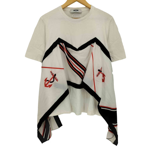 エムエスジーエム MSGM スカーフドッキングカットソー レディース import:L