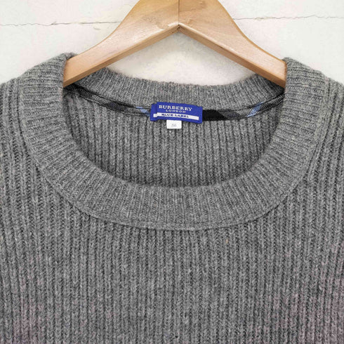 バーバリーブルーレーベル BURBERRY BLUE LABEL ペプラム フレアスリーブ ウール ニット レディース EUR:38
