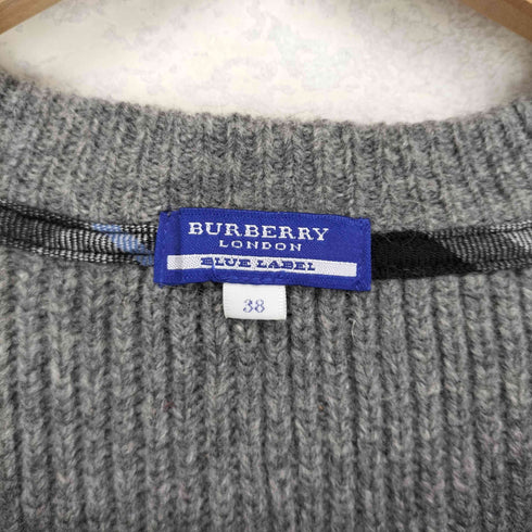 バーバリーブルーレーベル BURBERRY BLUE LABEL ペプラム フレアスリーブ ウール ニット レディース EUR:38