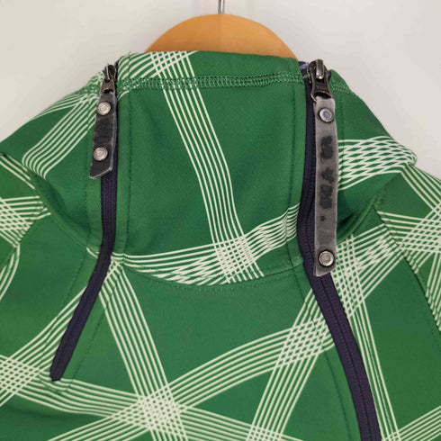 ザノースフェイス THE NORTH FACE 総柄 アシンメトリー ジップアップパーカー レディース import:S
