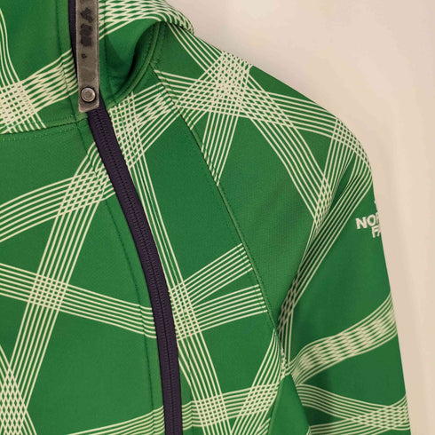 ザノースフェイス THE NORTH FACE 総柄 アシンメトリー ジップアップパーカー レディース import:S