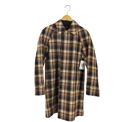 マッキントッシュフィロソフィー MACKINTOSH PHILOSOPHY 104 FOX BROTHER チェック コットンリネン ゴム引きコート メンズ UK:36