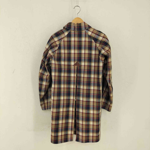 マッキントッシュフィロソフィー MACKINTOSH PHILOSOPHY 104 FOX BROTHER チェック コットンリネン ゴム引きコート メンズ UK:36