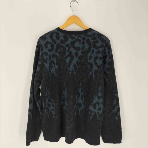 ラッドミュージシャン LAD MUSICIAN 17AW モヘア混 レオパードアーガイル柄ニット メンズ JPN:44