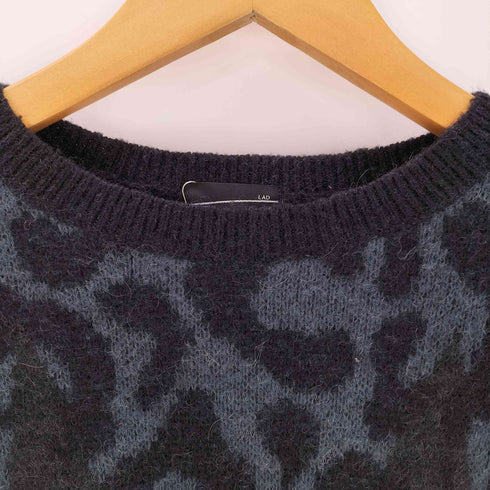 ラッドミュージシャン LAD MUSICIAN 17AW モヘア混 レオパードアーガイル柄ニット メンズ JPN:44