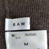 RAW FUDGE タートルネックニットワンピース 異素材切り替え レディース import:M