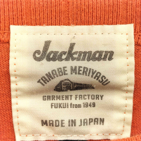 ジャックマン Jackman Vガゼット リブ L/S Tシャツ メンズ JPN:L