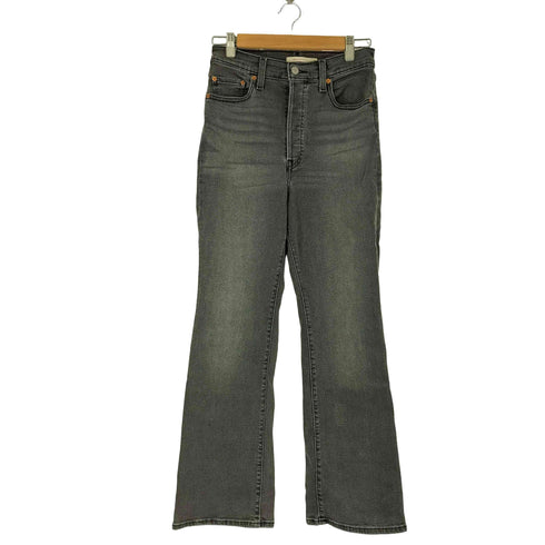 リーバイス Levis RIBCAGE BOOT ブラックデニムパンツ レディース 28
