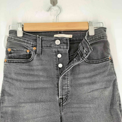 リーバイス Levis RIBCAGE BOOT ブラックデニムパンツ レディース 28