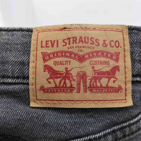 リーバイス Levis RIBCAGE BOOT ブラックデニムパンツ レディース 28