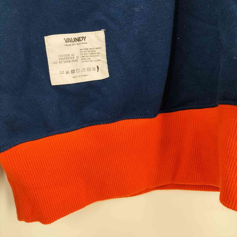アーティスト Navy×Orange Logo Sweat Tops メンズ JPN:L