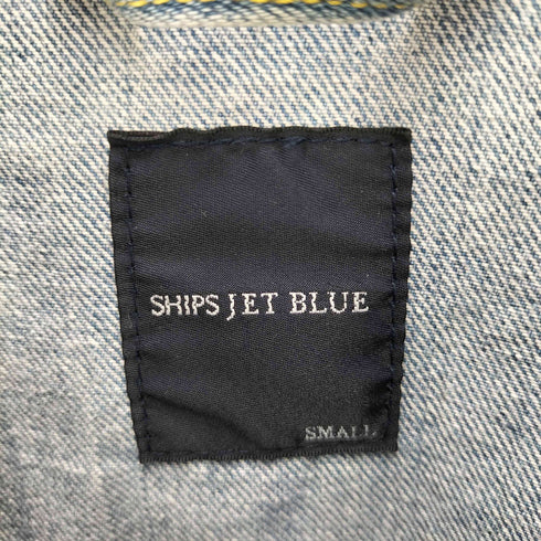シップスジェットブルー SHIPS JET BLUE バンドカラーデニムジャケット レディース S