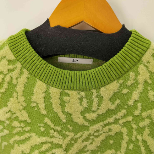 スライ SLY SWIRL PATTERN KNIT トップス レディース FREE