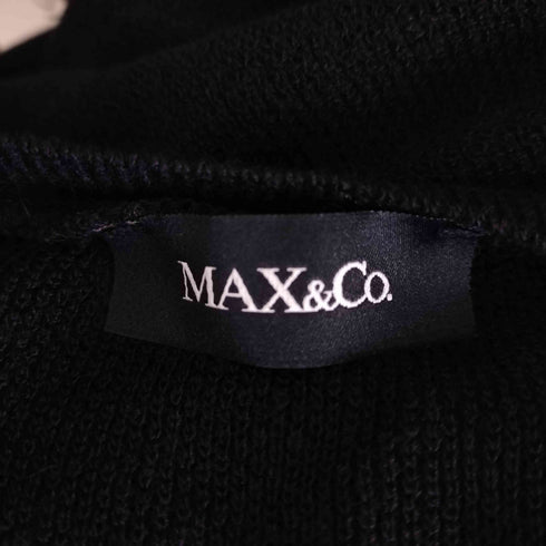 マックスアンドコー MAX & CO. シルク混 フリル ニット ドッキング ワンピース レディース import:M