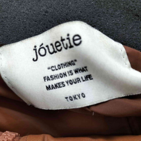 ジュエティ jouetie フェイクレザーパファージャケット レディース