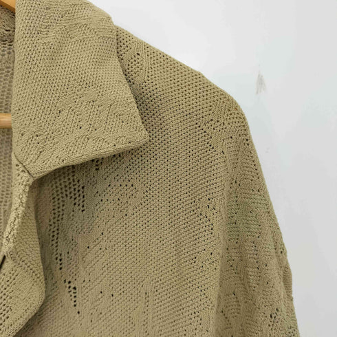 ザラ ZARA 24SS オーバーサイズ ジャカードニット ポロシャツ レディース import:M