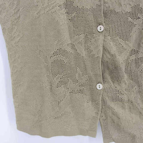 ザラ ZARA 24SS オーバーサイズ ジャカードニット ポロシャツ レディース import:M