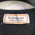 イヴサンローラン Yves Saint Laurent tricots pour homme YSLロゴ刺繍 ウールリネンVネックニット ブラック メンズ import:L