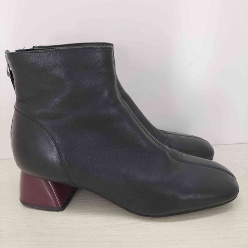 スタッカート STACCATO ジップ ショートブーツ レディース 22.5cm
