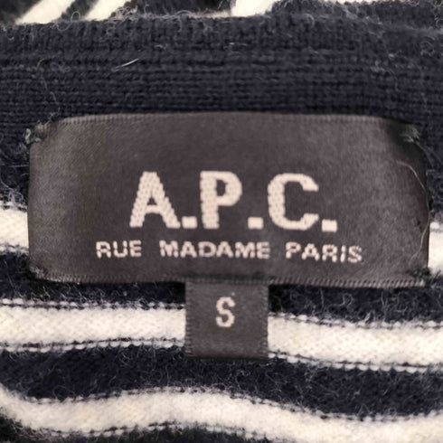 アーペーセー A.P.C. ウールボーダーニットワンピース レディース JPN:S