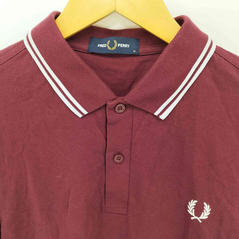 フレッドペリー FRED PERRY ロゴ刺繍 ショートスリーブ ポロシャツ メンズ import:M