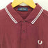 フレッドペリー FRED PERRY ロゴ刺繍 ショートスリーブ ポロシャツ メンズ import:M