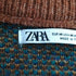 ザラ ZARA ジオメタリックジャガードセーター ニット メンズ import:M